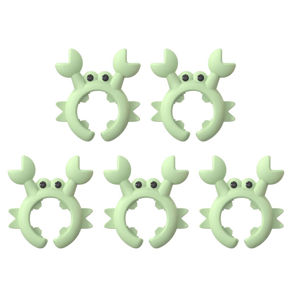 Set mit 5 bunten Silikon-Löffelablagen, hitzebeständig, Küchenspatelhalter, Mehrzweck-Organisatoren für Kochutensilien