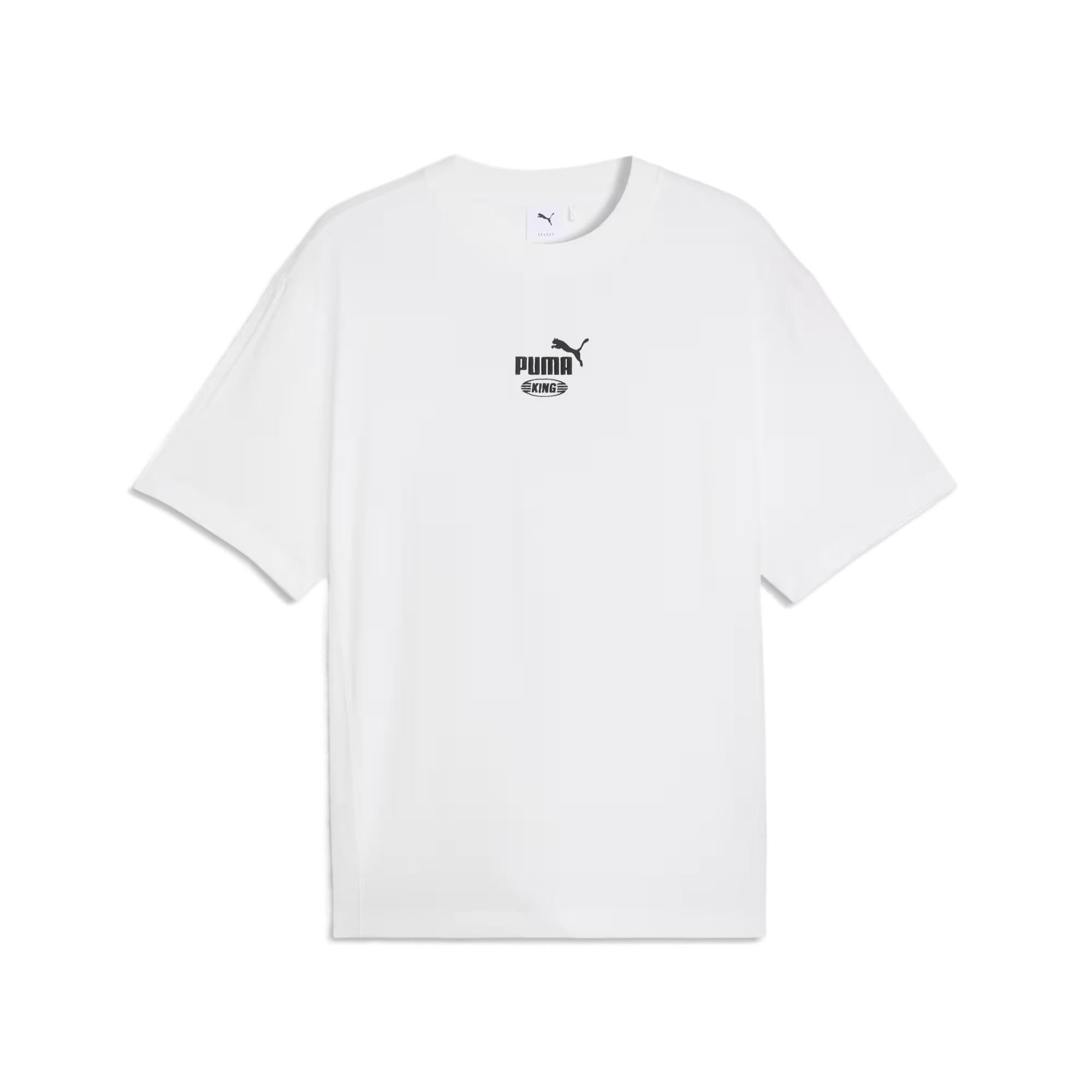 Puma King Loose Fit Round Neck Letter Solid Color T-Shirt Men tops 634777-02 M