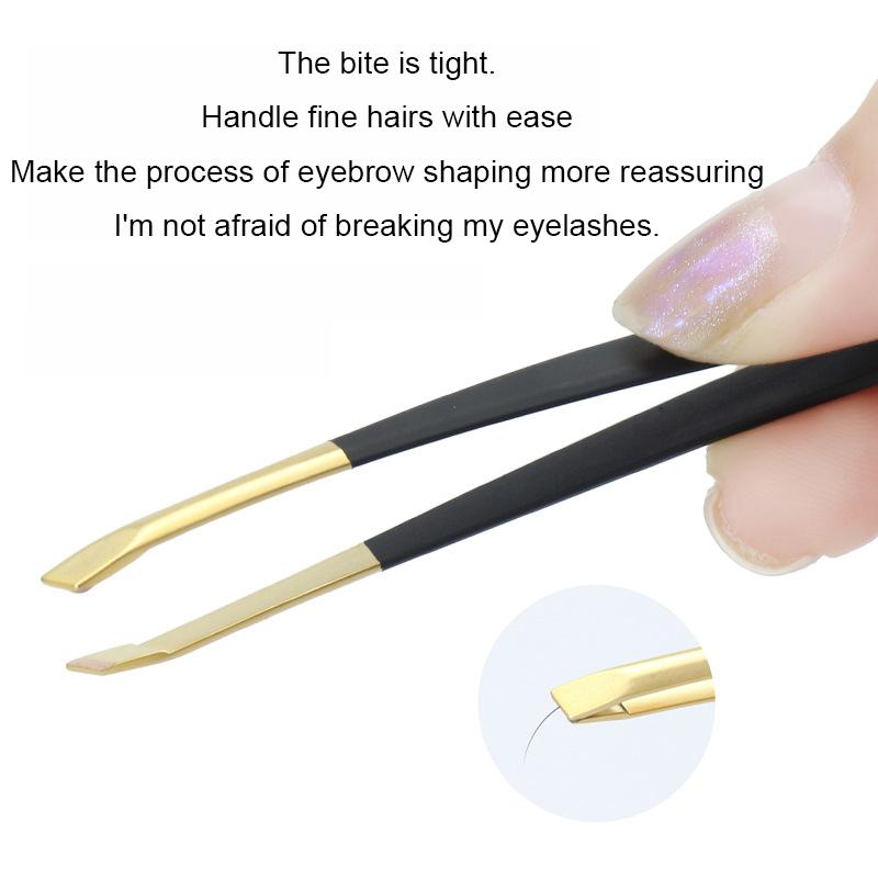 One Professional Stainless Steel Eyebrow Tweezers for Hair Removal Is a Convenient Professional Beauty and Makeup Tool for Women