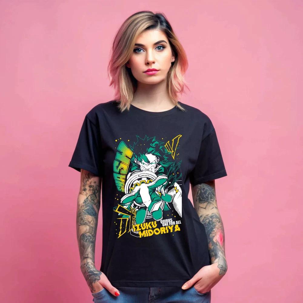 Anime Bakugou Izuku Midoriya Deku My Hero Academia Midoriy Black T Shirt S