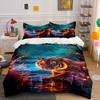 Tiger with Water Reflection. Bedding Sets Duvet Cover Sets Duvet Covers Pillowcases(1*Duvet Cover 2*Pillowcases Without Duvet Insert)