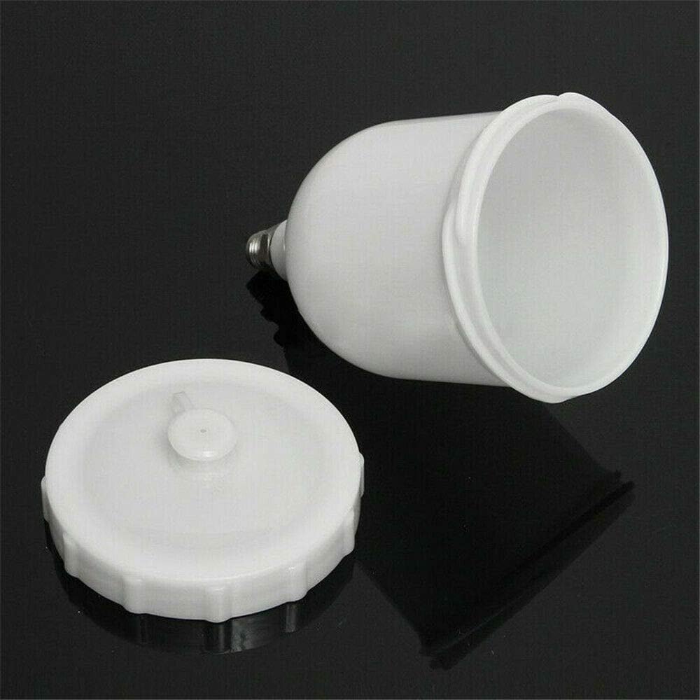 Riloer 20 oz/600 cc Spray Gun Cup ABS Plastic Gravity Feed Paint Cup Replacement Pot with M16X1.5mm Thread Connector for Most Automotive Series Spray