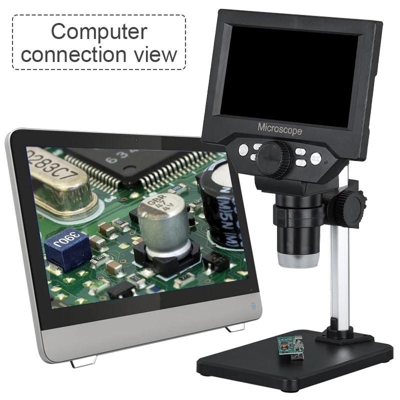 5.5-inch Industrial Maintenance Microscope Electron Magnifying Glass Jewelry Microscope Electron Digital Microscope