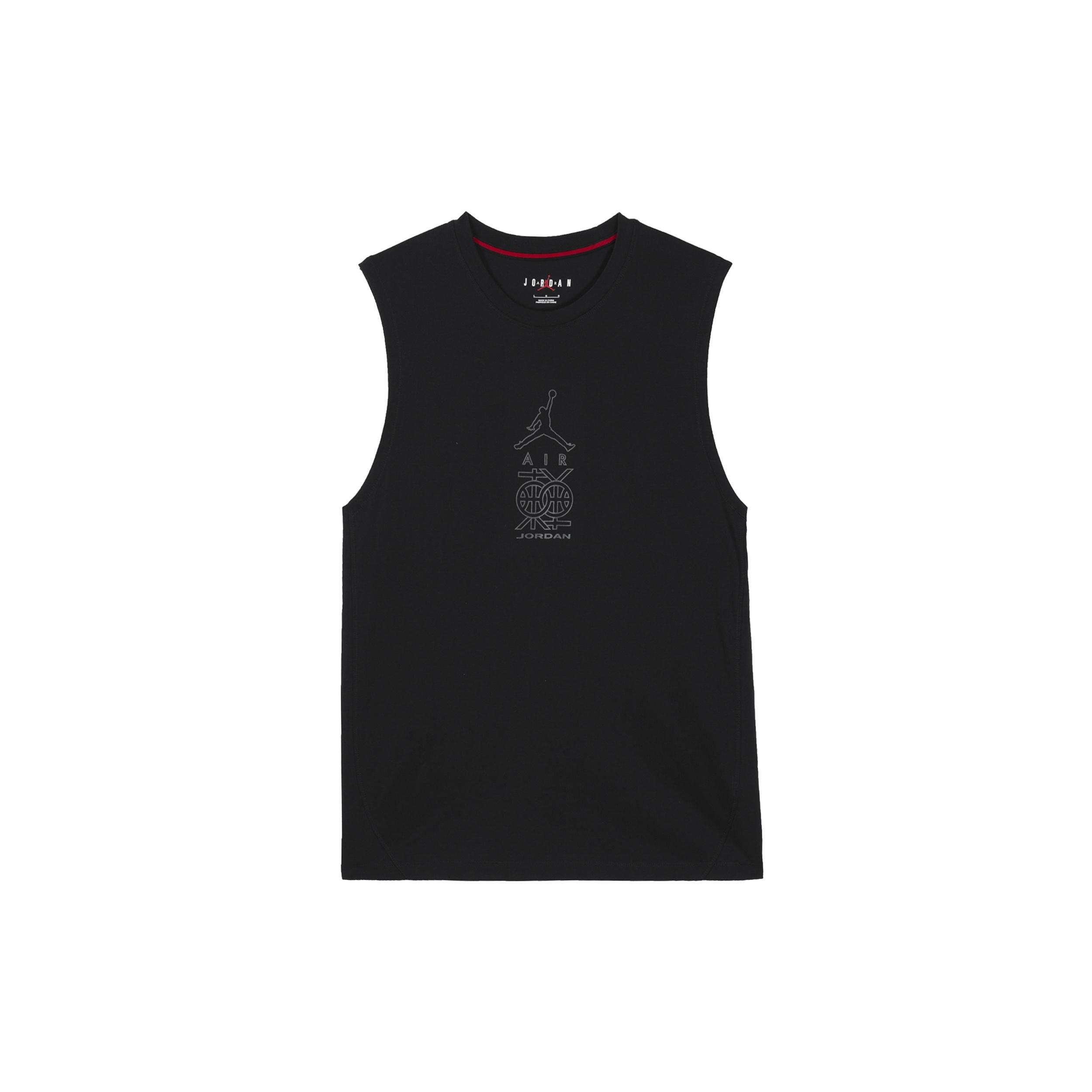 Air Jordan Dongdan Logo Printing Sleeveless Training Black Vest Men s DV6277-010 S