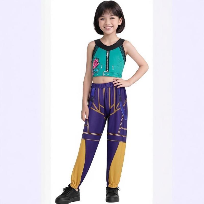 Witch Hunters Costume Print New Girl Pop Singer Halloween Stage Suit Costume