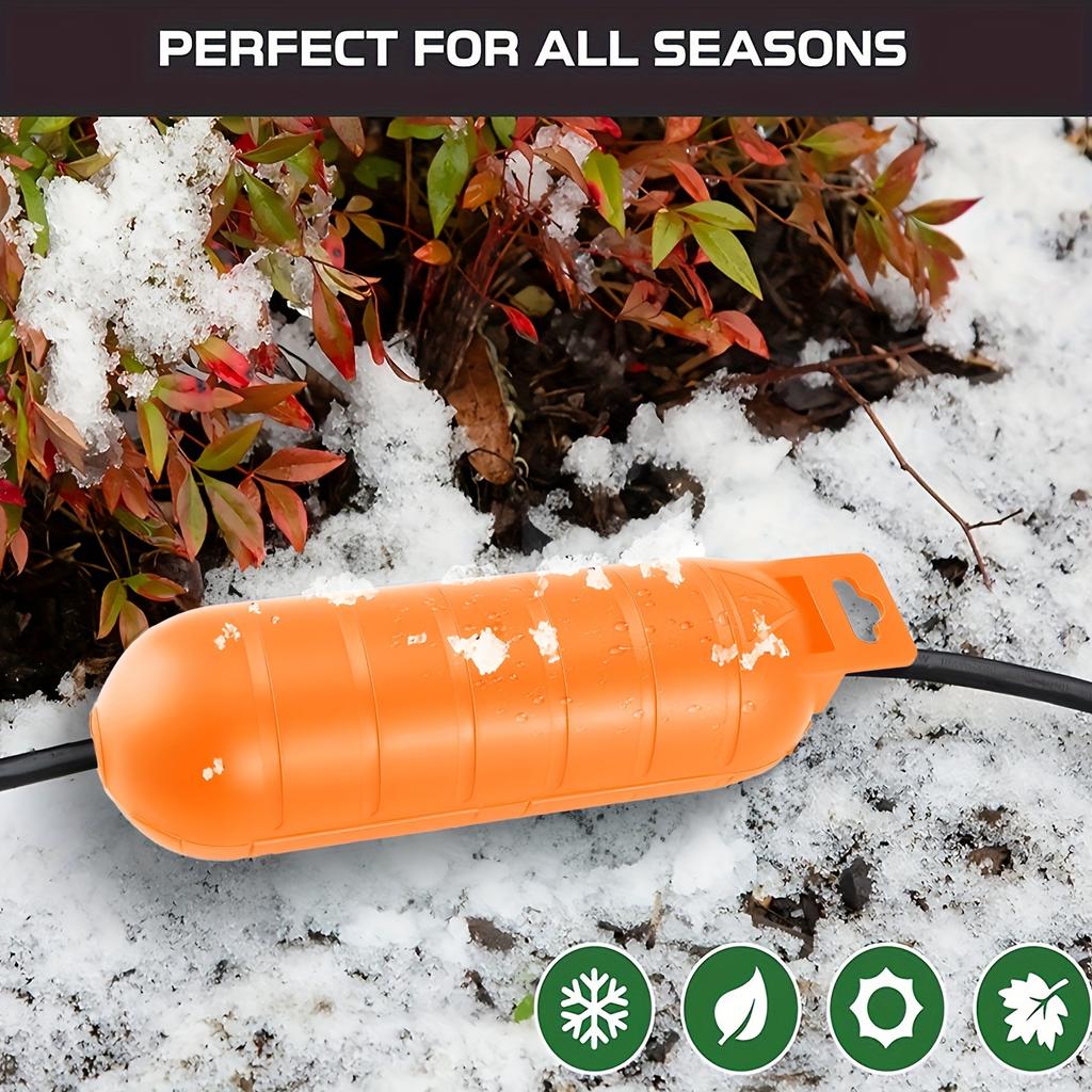 orange  Extension Cord Safety Cover with Waterproof Seal, Weatherproof Electrical Connection Box to Protect Outdoor Outlet, Plug