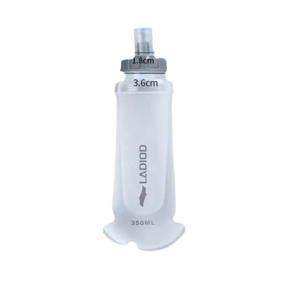 TPU Soft Sports Water Bottle 350ml Foldable Water Bag Folding Soft Sport Bottle  Outdoor Sport