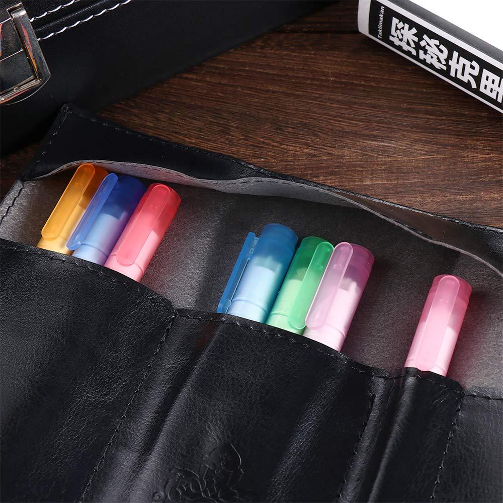 Brush Organizer Retro Stationery Cosmetic Bag Roll Pen Bag Vintage Pencil Case Roll Pencil Bags