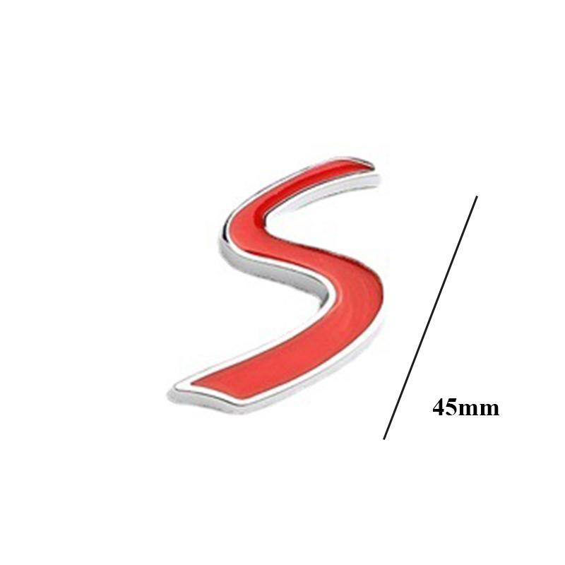 3D ABS Logo Cooper S Emblemat Litery Bagażnik Samochodu Odznaka Naklejka Cooper S Naklejka Akcesoria