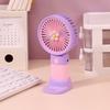 Mini Portable Handheld Cooling Fan, Cute Cartoon USB Rechargeable Fan, Ideal Summer Gift for Student Office Outdoor Travel