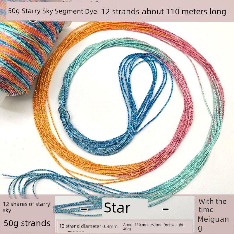 

Сделай сам 50 г Классный Звездное небо Секционно окрашенный Брелок Прядь 12 Shares-Stars