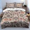 Geometric Patterns with Tribal Style Bedding Set for Kids Luxury Gift 3pcs Digital Print Comforter Set Soft Comfortable
