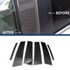 6pcs Car Pillar Posts for  Honda Odyssey 2005 2006 2007 2008-2010 Glossy Black Door Window Trim Stickers Decorative Accessories