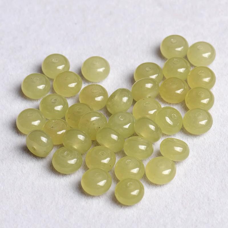 Multicolor Chalcedony and Jasper Disc Spacer Beads - DIY Handmade Jewelry Accessories, Grape Lavender, Free Thread Included