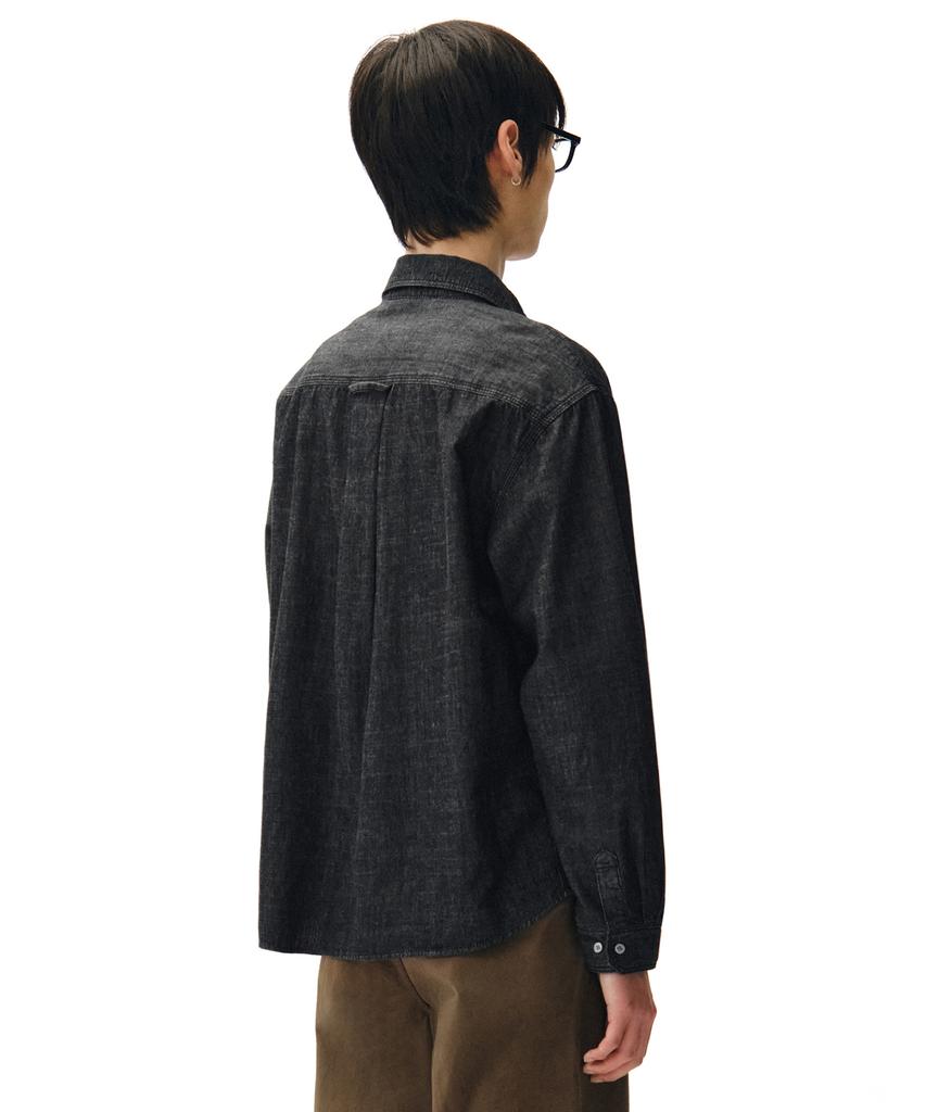 DECET Relax Work Denim Shirts Dcsh014Black