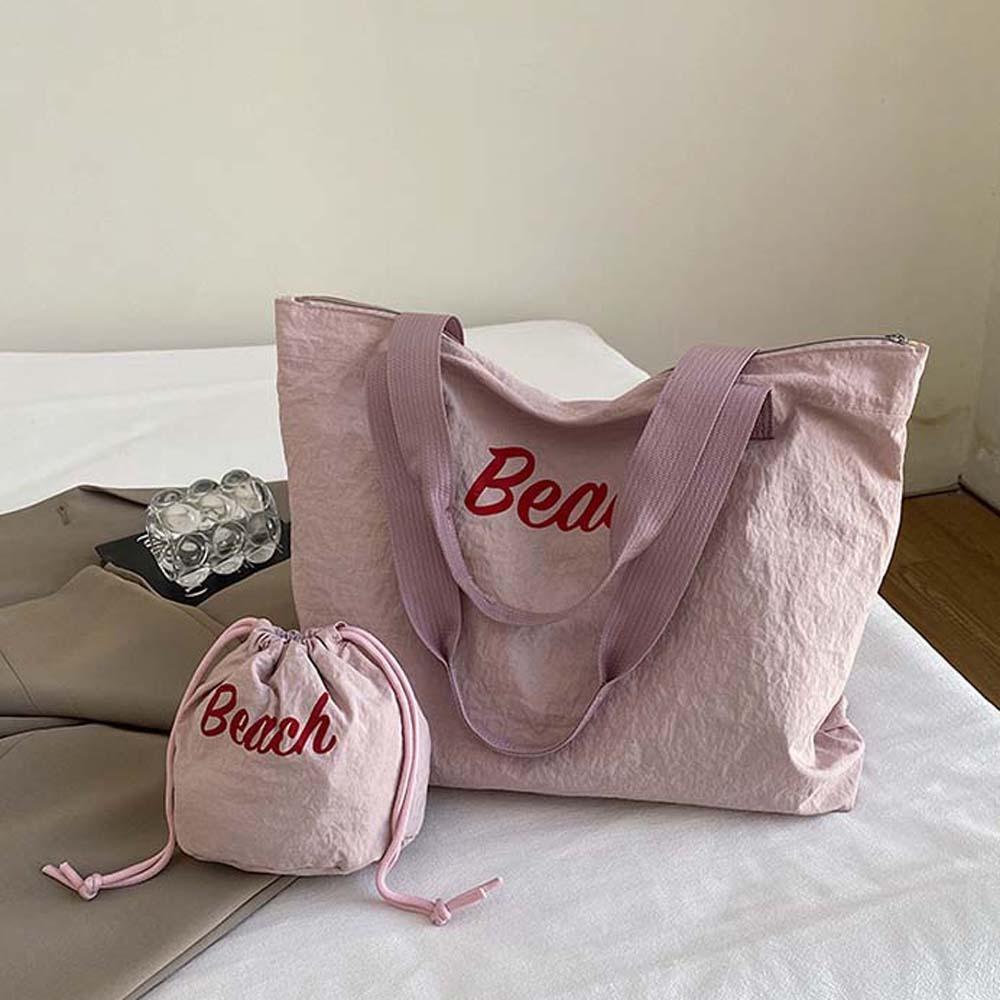 Dopamine Composite Tote Bags Japanese Style Women Cloth Underarm Bag Large Capacity Handbag  School