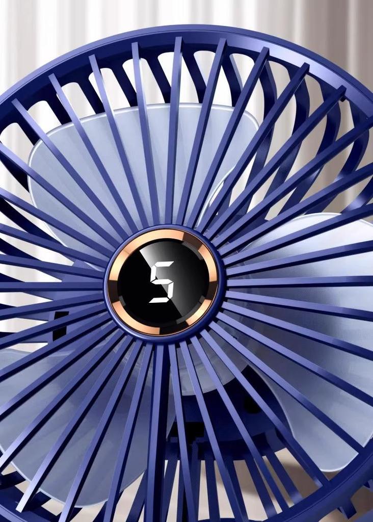 Silent Rechargeable Clip-On Fan for Dorms - Long Battery Life, Desktop & Wall Mountable