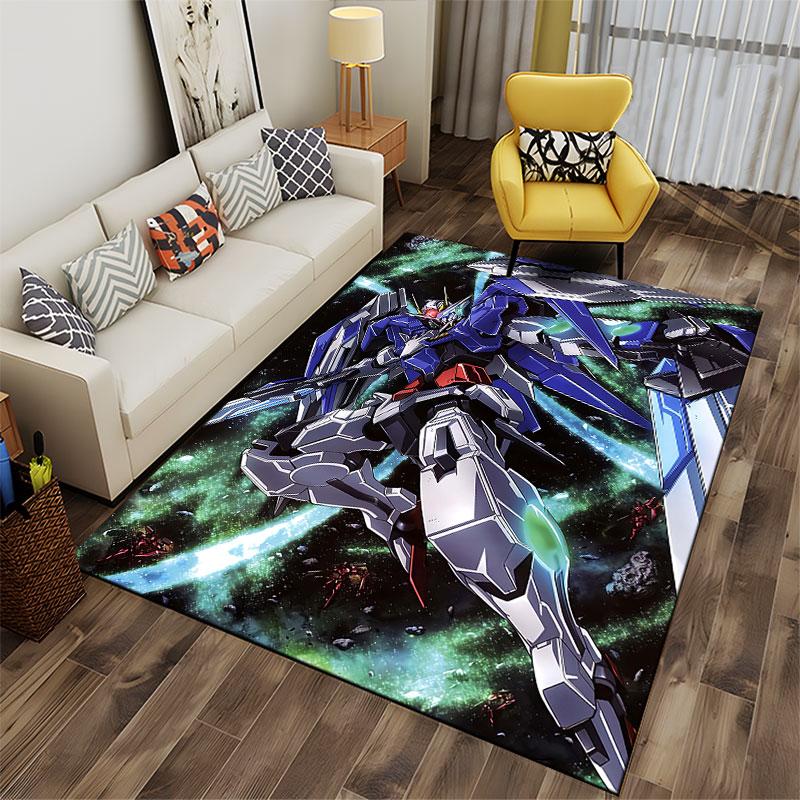 Mecha Warrior In Space Scene Suitable As a Non-slip Mat for the Living Room or Bedroom Sofa