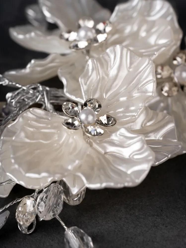 Pattern Pearl Flower Hairpin Headdress