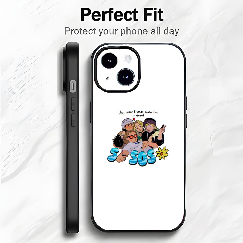 Rock Band 5 S-Seconds Of S-Summer Phone Case Phone Case Soft Packaging Lightweight For iPhone17 16 15 14 13ProMax