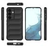 For Samsung Galaxy S24+ TPU Case WANLONFENG HD Series Anti Slip Phone Cover with Tempered Glass
