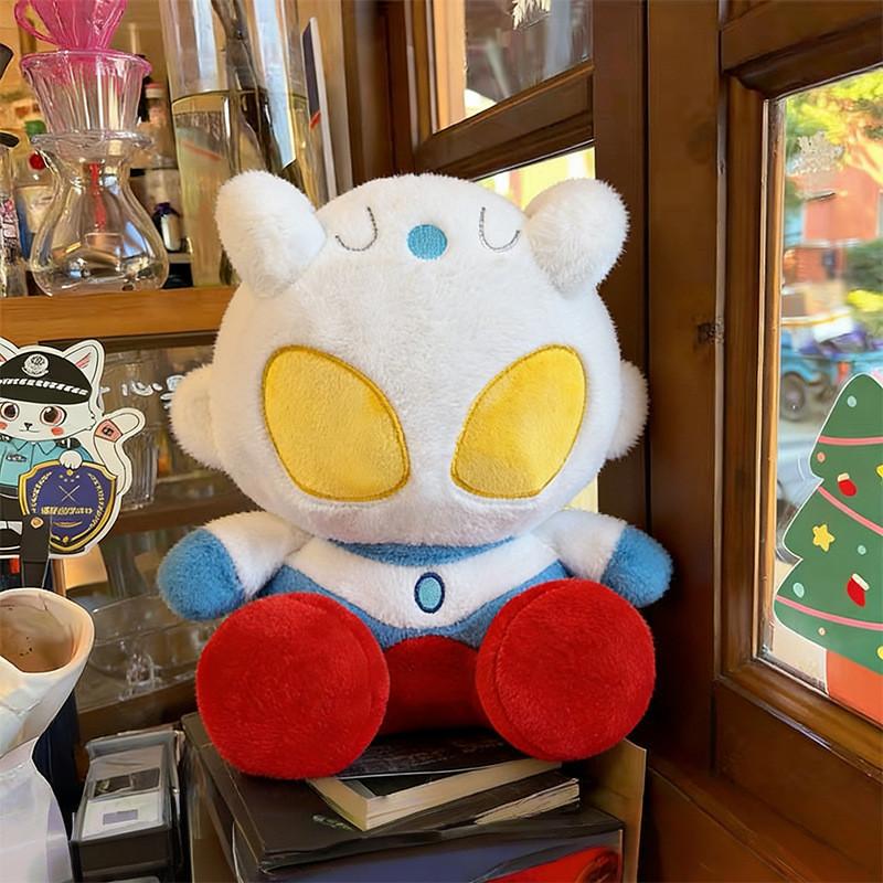 Ultraman Cartoon Plush Pillow With Short Plush Material For Kids And Adults