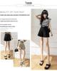 Women's High Waist Slimming Wool A-line Pleated Shorts - Autumn/Winter 2024 Collection
