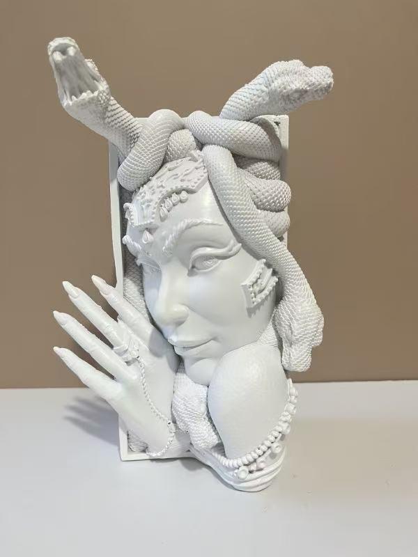 Medusa Fantasy Book Nook Corner Resin Ornament