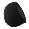 Swimming Cap High Elasticity Thick Durable Bathing Cap Polyester Swimming Hats for Women Men Black