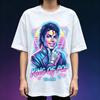 2026 Film Michael Jackson MJ Re del Pop T-Shirt Unisex Cotone Manica Corta Vintage Oversize Y2k Top Neon Vaporwave