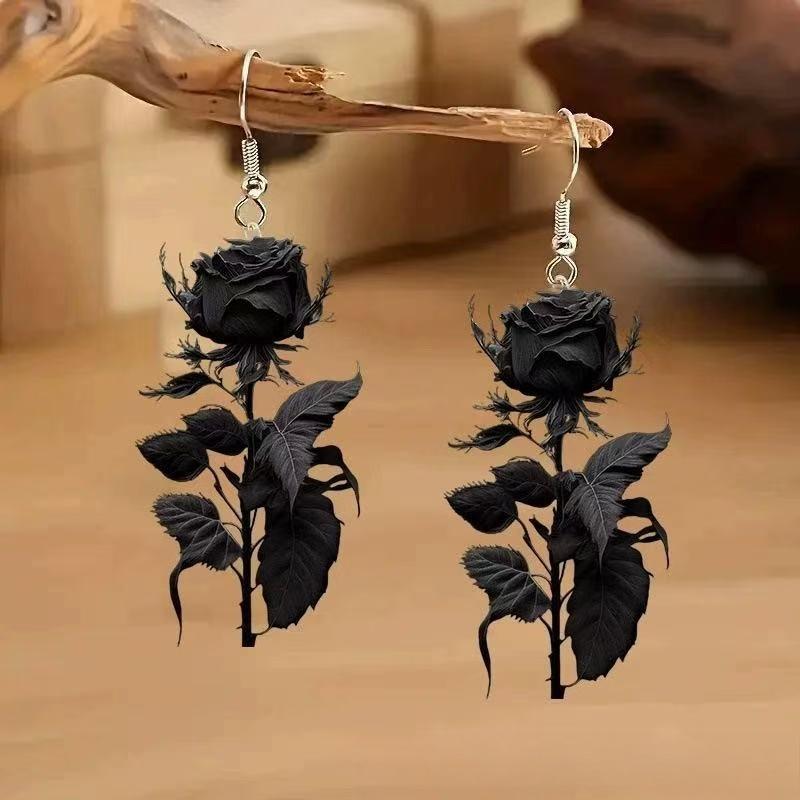 1 Pair Fairy Magic Charming Elf with Hummingbird Acrylic Pendant Perfect for Valentine's Day Earrings