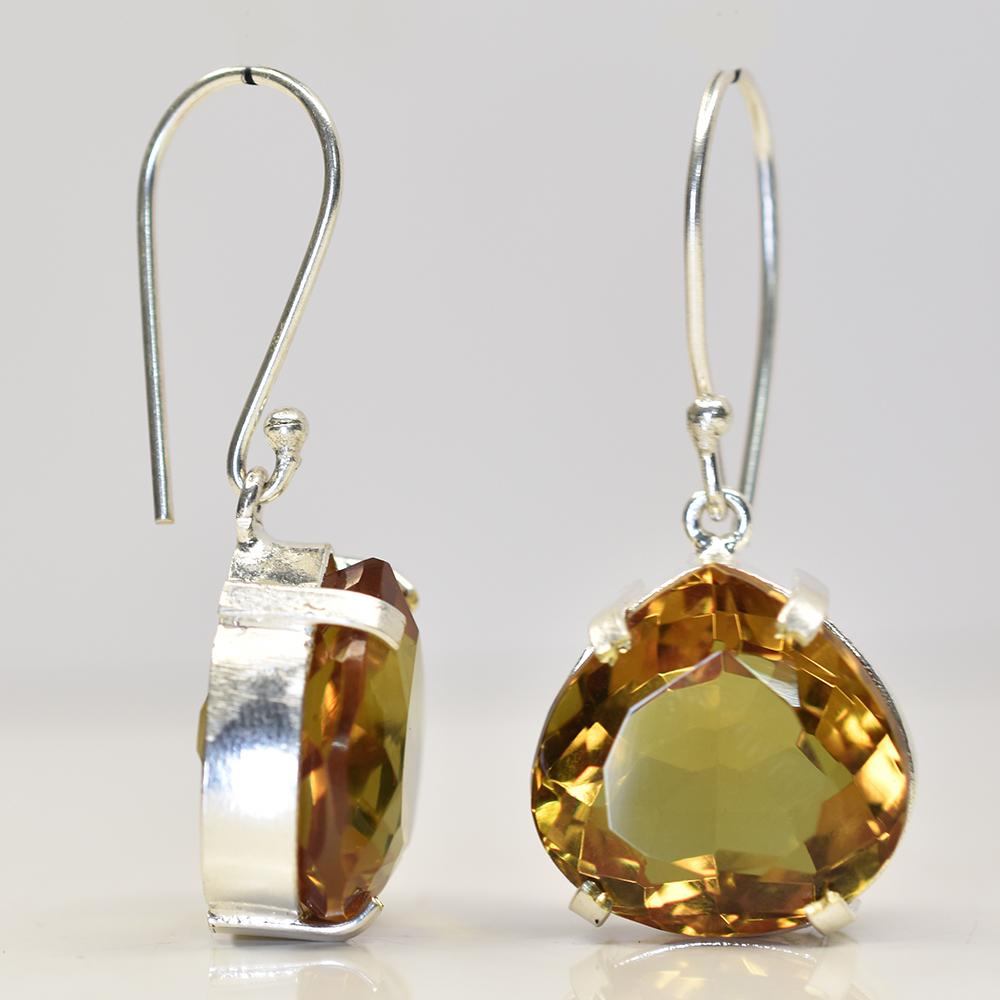 Stunning 70.9 Ct Natural Certified 7 Color Change Alexandrite Pear Earring Pair MY.ER-30-NS