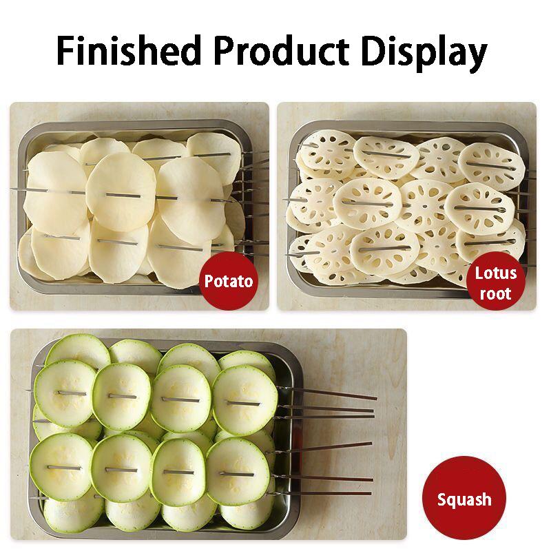 Solid Wood Vegetable Slicer Multifunctional Potato Slicer Adjustable Thickness Portable Grater Kitchen Accessories Novelty Tool