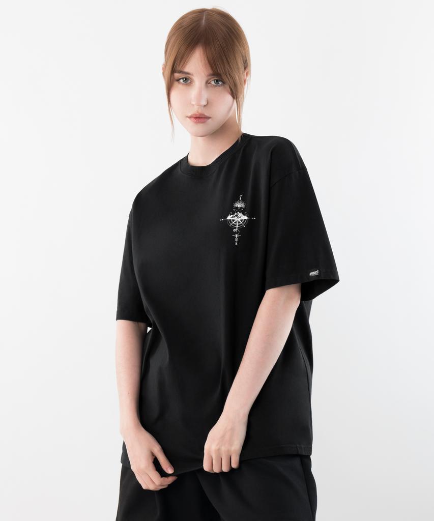 ARMEDES 16-Count Cotton Oversized Art Graphic Short Sleeve T-Shirt (1025)