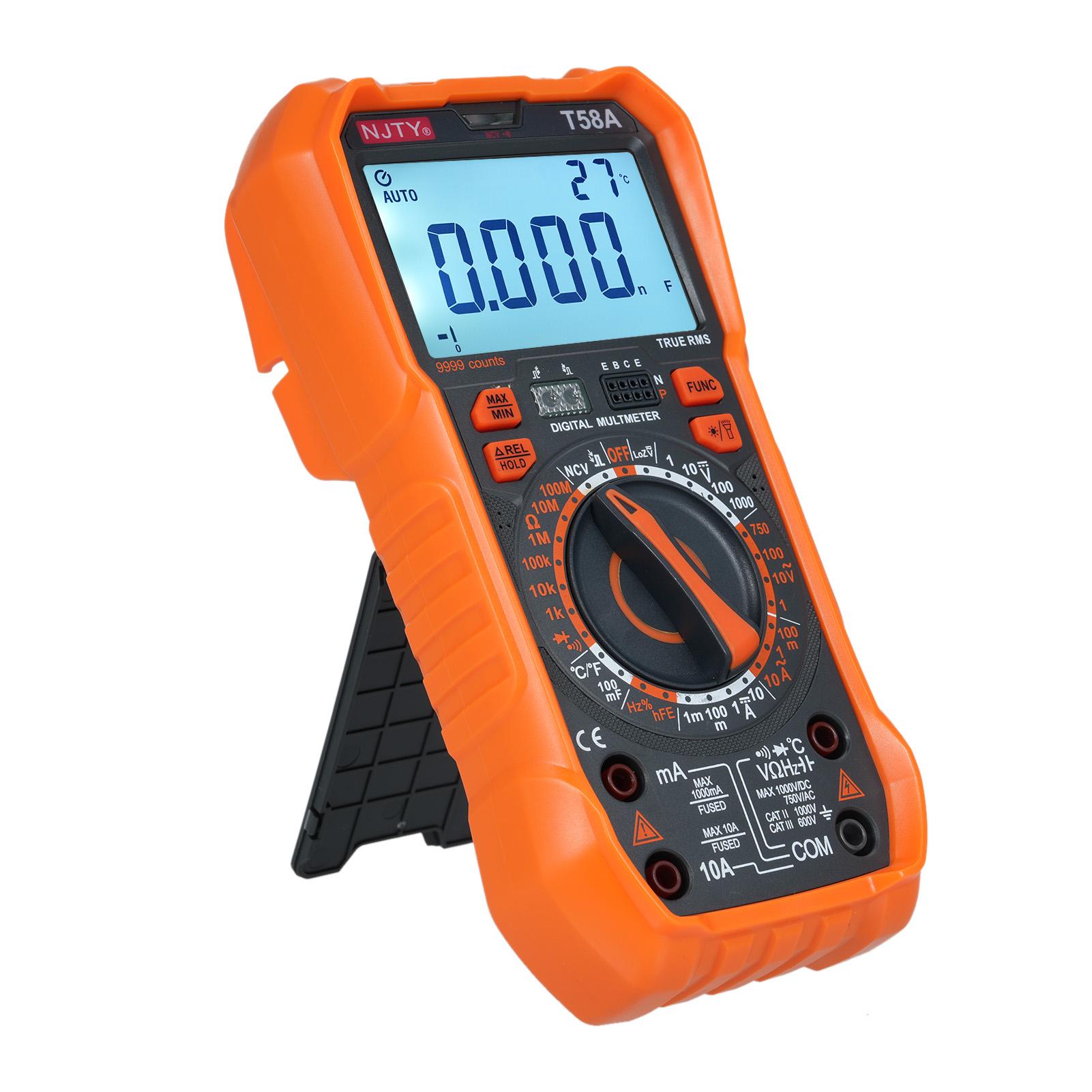 

NJTY T58D Цифровий Мультиметр 60000 Відліків Мультиметр Лічильник Напруги AC DC Ємність Професійні Інструменти Електрика T58A