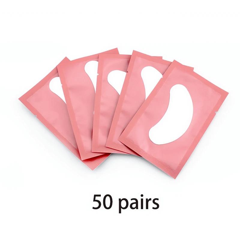 OWOSC 50/100PCS Wholesale Hydrogel Gel Eye Patches for Eyelash Extension Eyepads Eyelash Patch Lash Extension Mask Eyepad Makeup