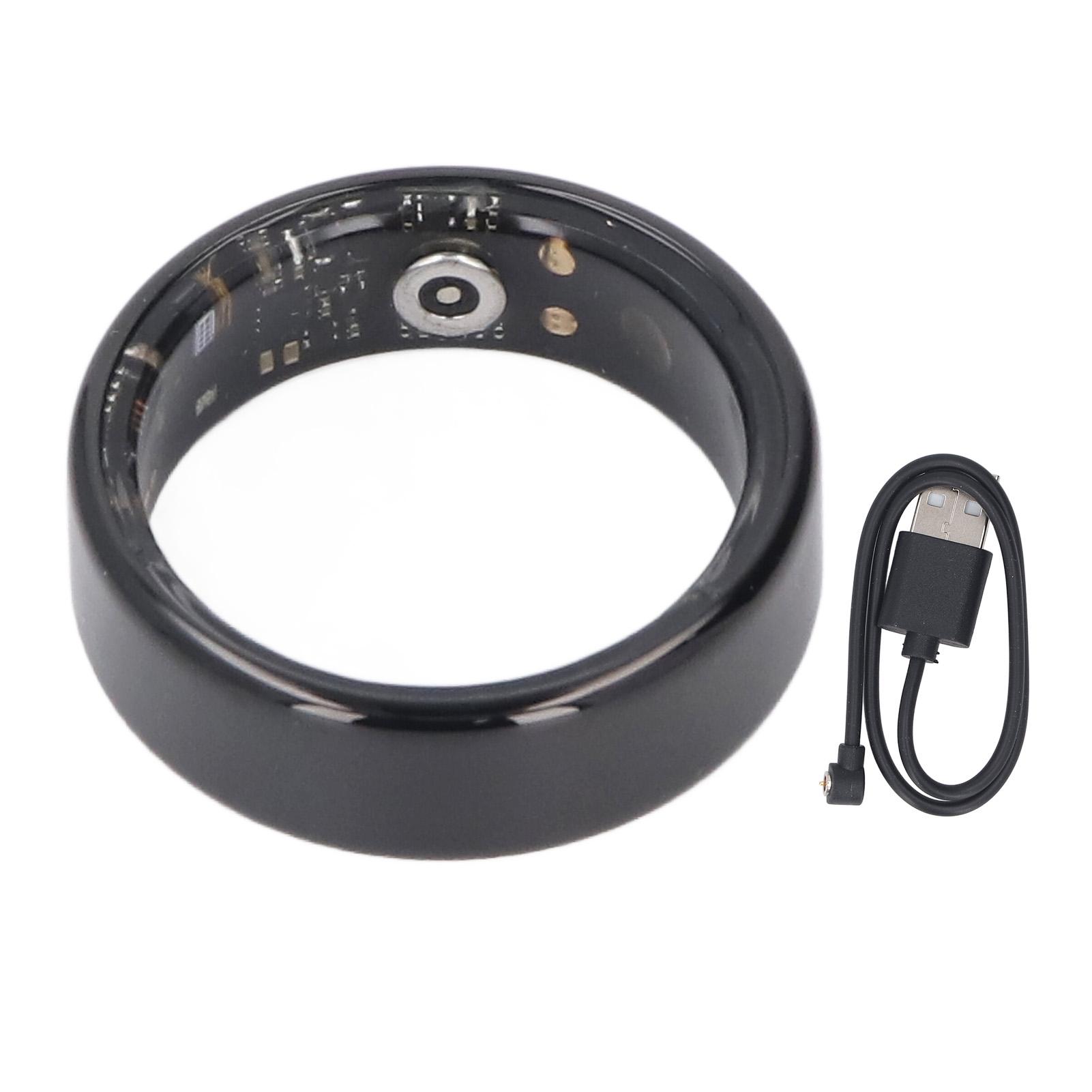 

Смарт-кольцо водонепроницаемое стильное спящее спортивное мониторинговое фитнес-кольцо для мужчин и женщин подарок Black