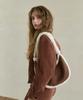 Maison246 Genuine Shearing Hobo Bag Brown