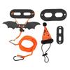 Echsen Leinen Geschirr Set Niedliches Verstellbares Reptilien Zugseil mit Hut Fledermausflügel für Halloween