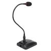 Gooseneck Condenser Microphone Flexible 6.35mm Wired Desktop Microphone for Broadcasting Conferences Lecture