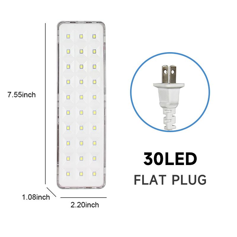 30LEDs Portable Emergency Light 2 Modes Dimmable Camping Lanterns Wall-mounted Rechargeable Home Lamp for Power Loss Use