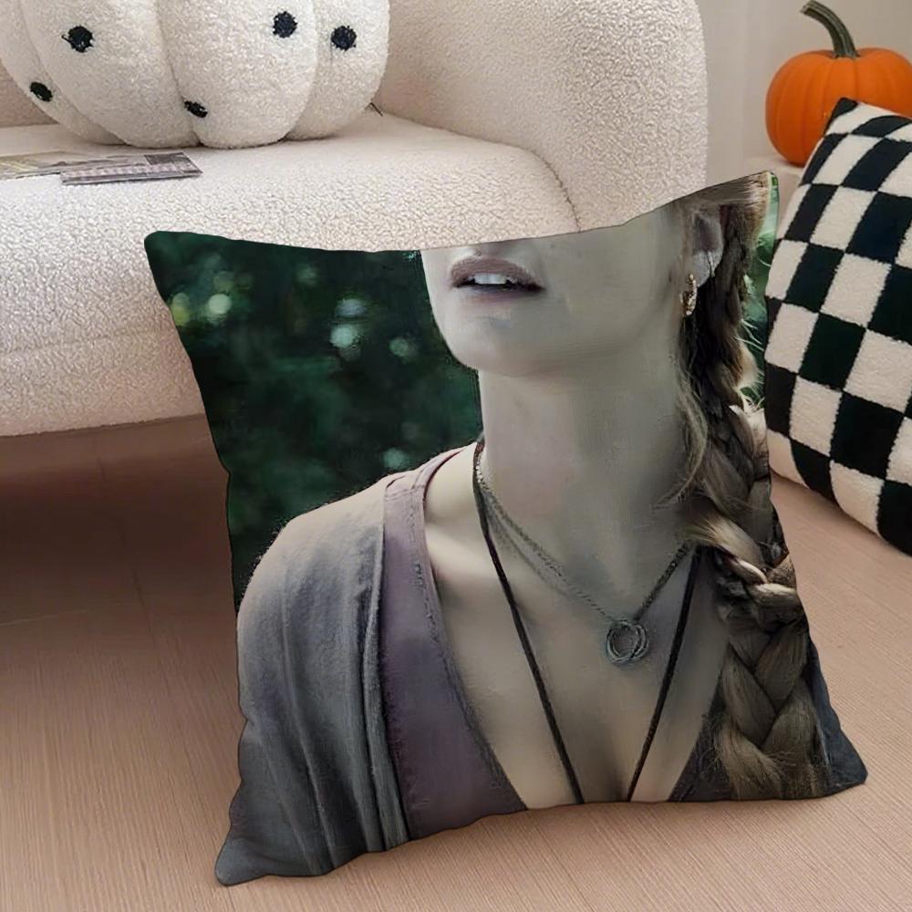 EEmily Cox Cushion Cover Throw Pillow Cover Hidden Button Durable Polyester Chair Cushion
