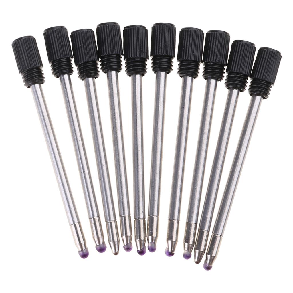 10Pcs Replaceable Ballpoint Pen Refills Ballpoint Metal Refills Metal Refill for Twist Action Ballpoint Pens 1.0mm Tip