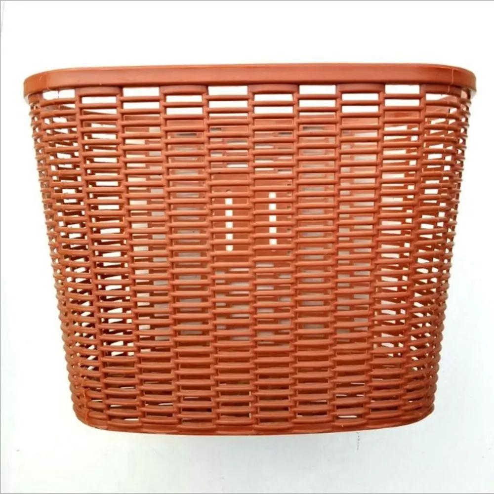 Multicolors Children Bike Basket Plastic Hollow Bicycle Storage Bag 3 Colors Scooter Handlebar Basket Rear Cycling Accessories