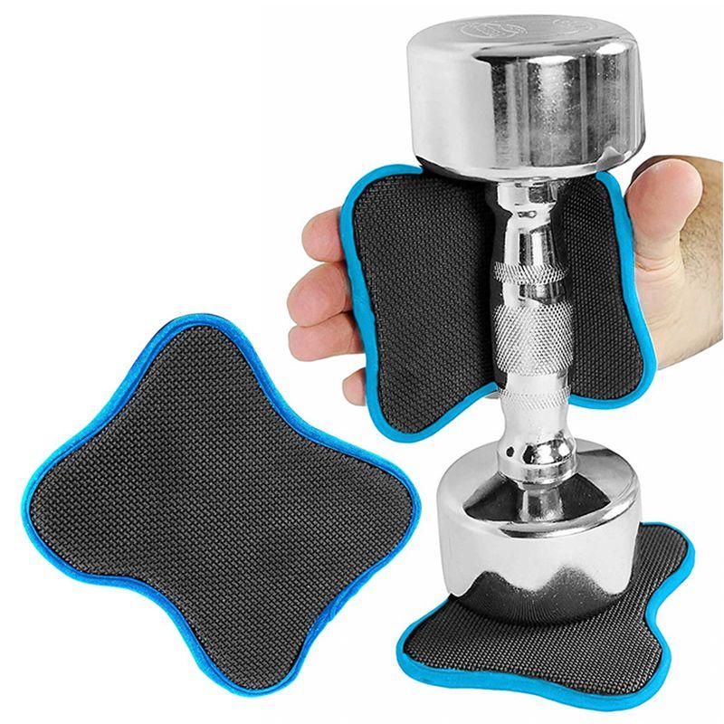 1 Pair Rubber Grip Pads For Weightlifting Gym Workout Gloves Eliminate Hand