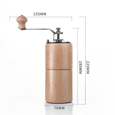 Portable Manual Wood Coffee Grinder