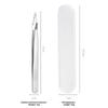 Lash Extension Tweezers Anti Slip Stainless Steel Curved Tip Straight Tweezers High Precision Nail Art Makeup Beauty Tools