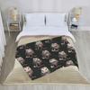 Happy Possum Opossum Meme Blanket Fleece  Winter  Portable Lightweight Throw Blankets for Bed Car Bedspreads