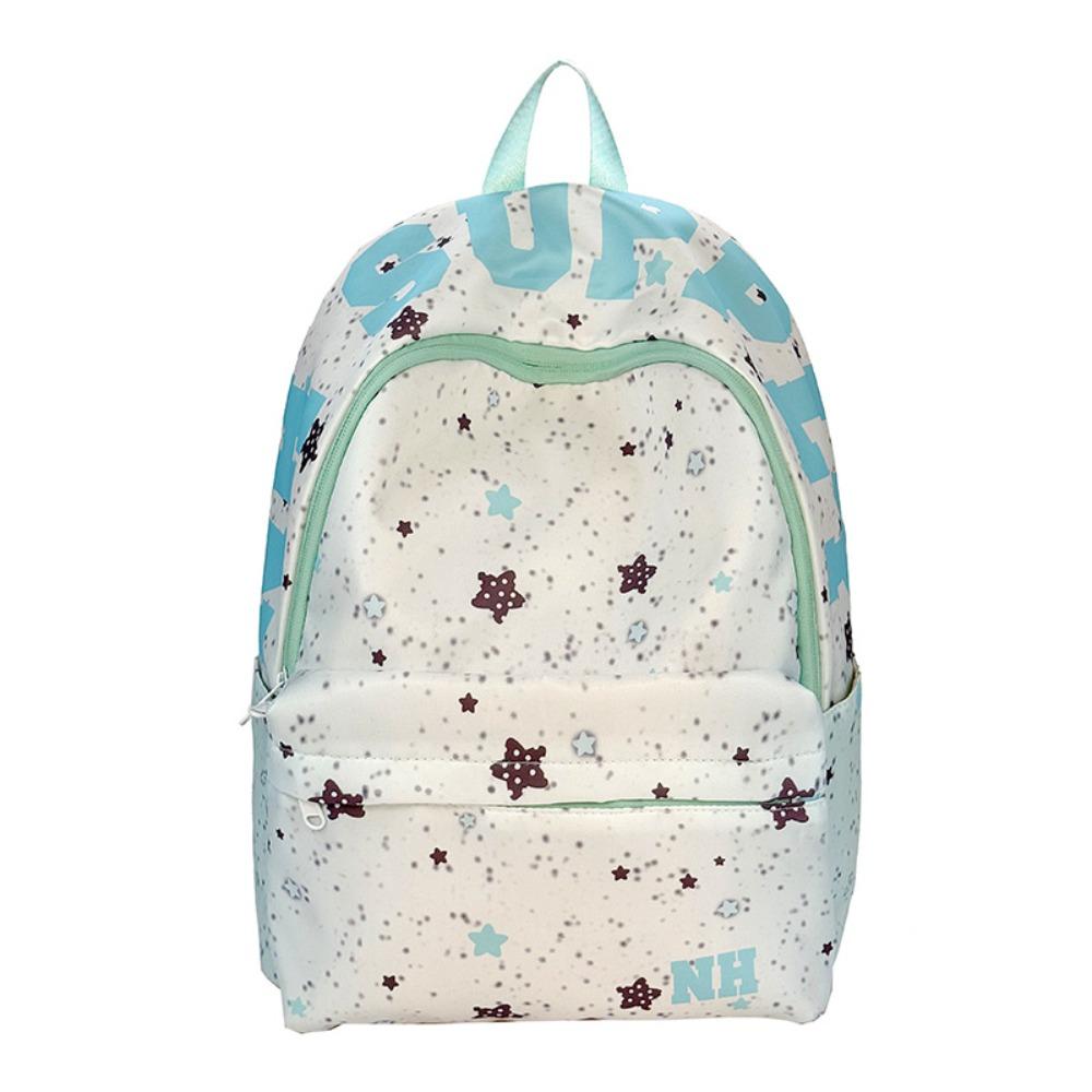Letter Print Oxford Cloth Backpack Large Capacity Students School Bag Star Backpack  Travel