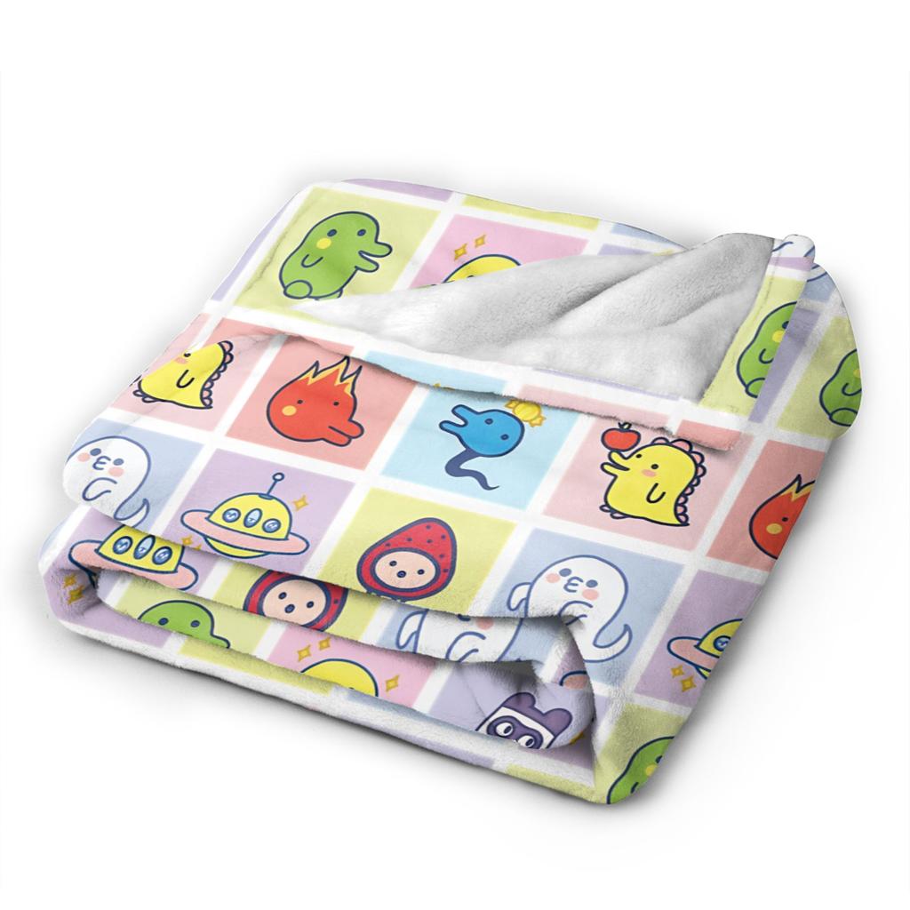 Tamagotchis Flannel Blankets  Funny Throw Blanket for  Sofa Bedding Lounge 200x150cm Quilt